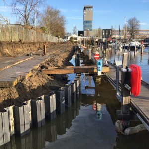 Vooraanzicht werkzaamheden Vlissingen