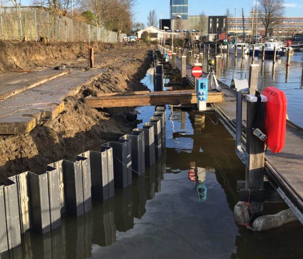 Vooraanzicht werkzaamheden Vlissingen