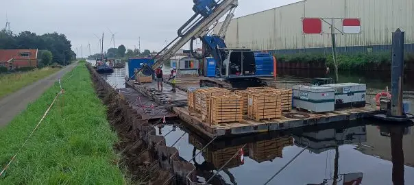Sheet piling anchoring Winschoterdiep - JLD - 2024